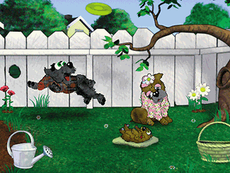 Petz Backyard Scene